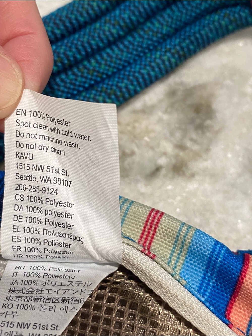 KAVU Paxton Pack Sling Bag Coastline Blanket - Picture 10 of 14